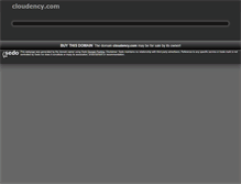 Tablet Screenshot of cloudency.com